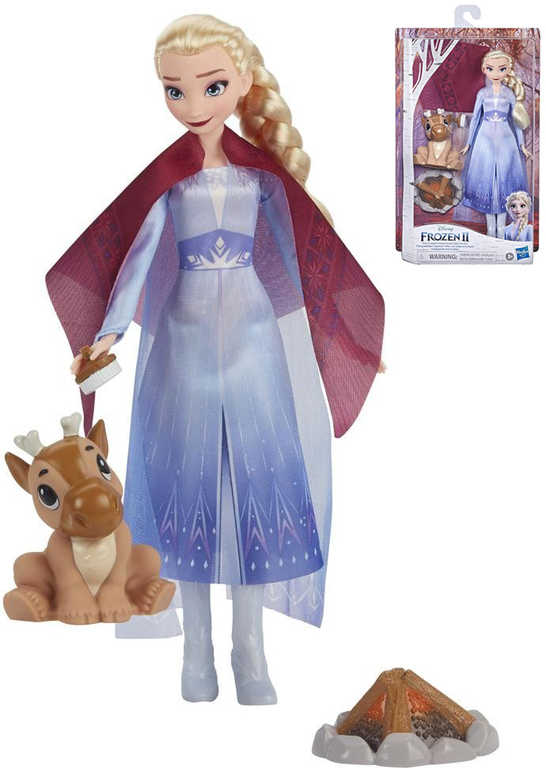 HASBRO Panenka Elsa U táboráku Frozen 2 (Ledové Království) set s doplňky