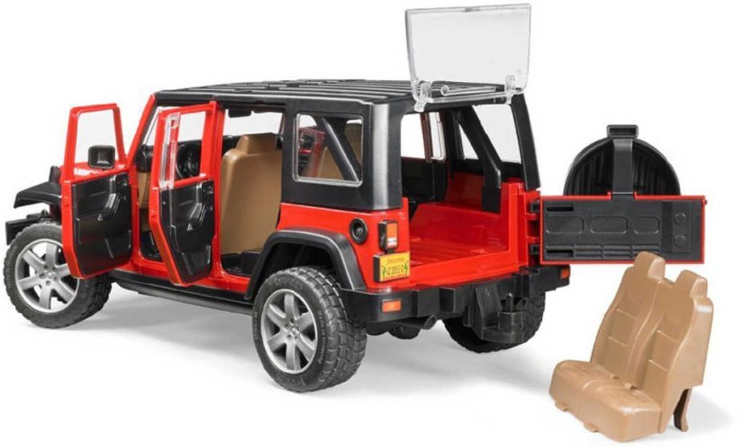 BRUDER Auto model Jeep Wrangler červený 1:16 plast 02525 (2525)
