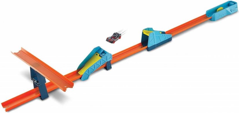 MATTEL HOT WHEELS Track Builder set s autíčkem pro stavitele Dlouhý skok