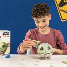 RAVENSBURGER Puzzleball 3D Star Wars Baby Yoda Pokeball skládačka 72 dílků