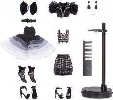 SHADOW HIGH Tajemná fashion panenka Shanelle Onyx s oblečky a doplňky