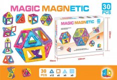 Stavebnice magnetická 30ks Magic Magnetic 30 dílků v krabici