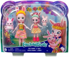 MATTEL Enchantimals herní set panenka + sestřička se 2 zvířátky 5 druhů