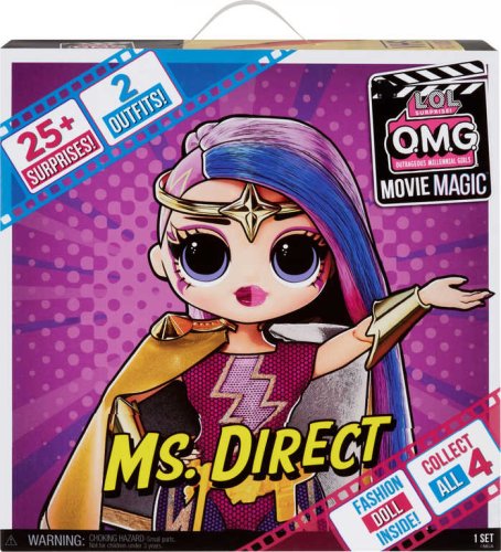 L.O.L. Surprise! OMG Movie Magic panenka Ms. Direct Velká ségra 25 překvapení