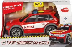 DICKIE Auto hasiči Volkswagen Tiguan R-Line Fire na baterie CZ Světlo Zvuk