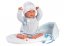 Llorens 84451 NEW BORN - realistická panenka miminko se zvuky a měkkým látkovým tělem - 44 cm