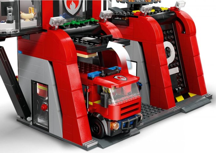 LEGO CITY Hasičská stanice s hasičským vozem 60414 STAVEBNICE