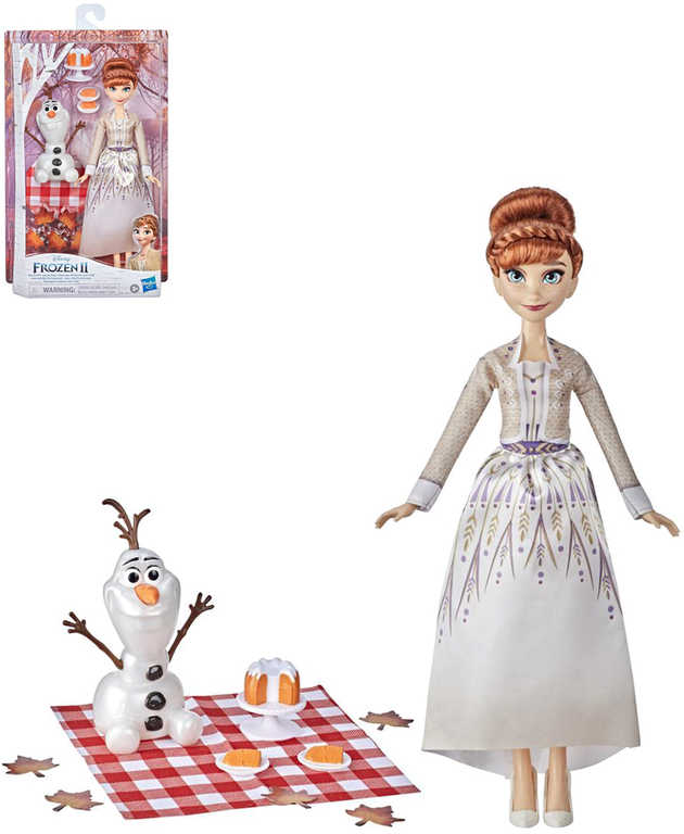 HASBRO Panenka Anna a Olaf Podzimní pinik Frozen 2 (Ledové Království) s doplňky